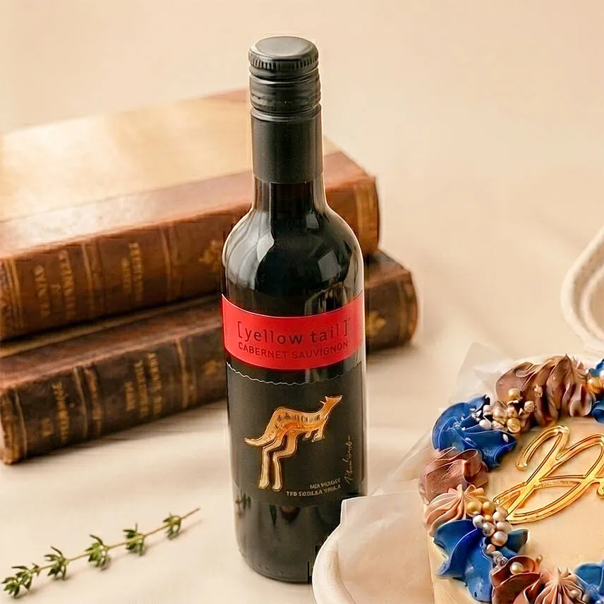 Yellow Tail Wine & Father's Day Bento Cake Set