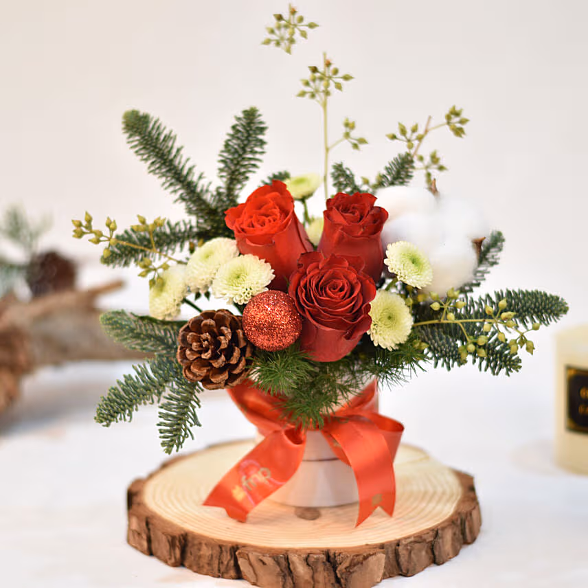 Christmas Gift Flower Arrangement