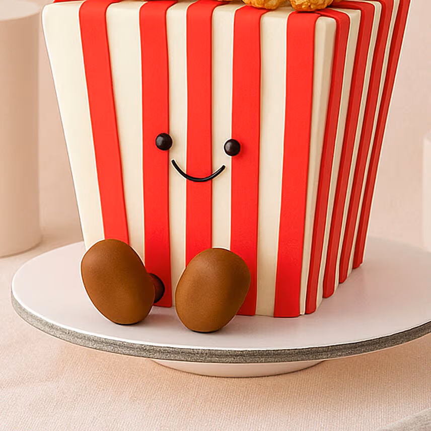 JellyCat Popcorn Bucket Theme Cake