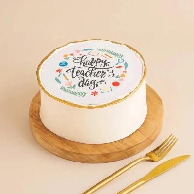Delicious Happy Teacher's Day Cake - 500g Celebration Delight