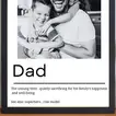 Dad Definition Photo Frame Gift For Dad