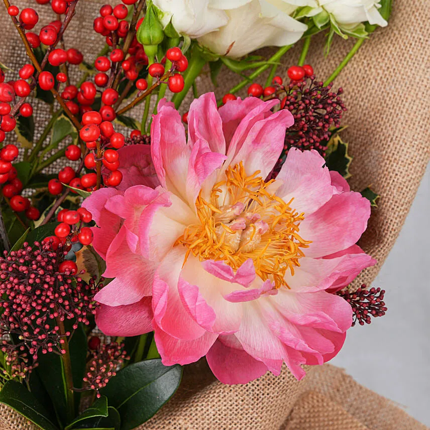 December Birthday Flower Bouquet