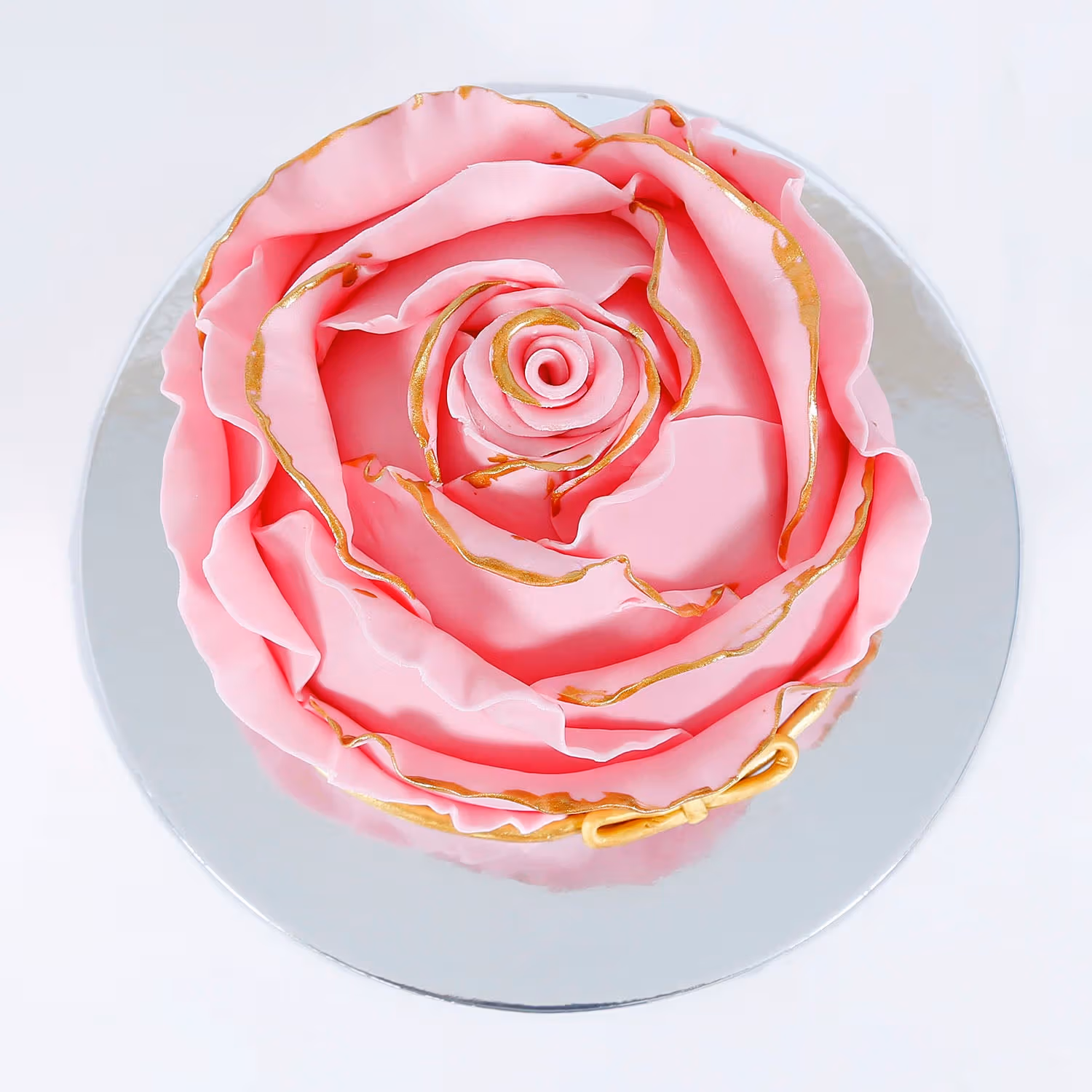 Elegant Fondant Floral Theme Chocolate Cake - Perfect for Celebrations