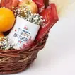 Exquisite Birthday Basket: Fruits and Lindt Chocolate Surprise