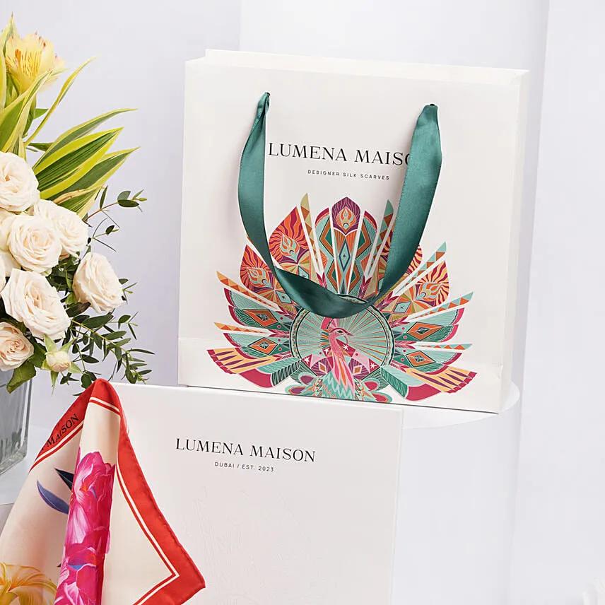 Lumena Maison UAE Botnicals Silk Scarf