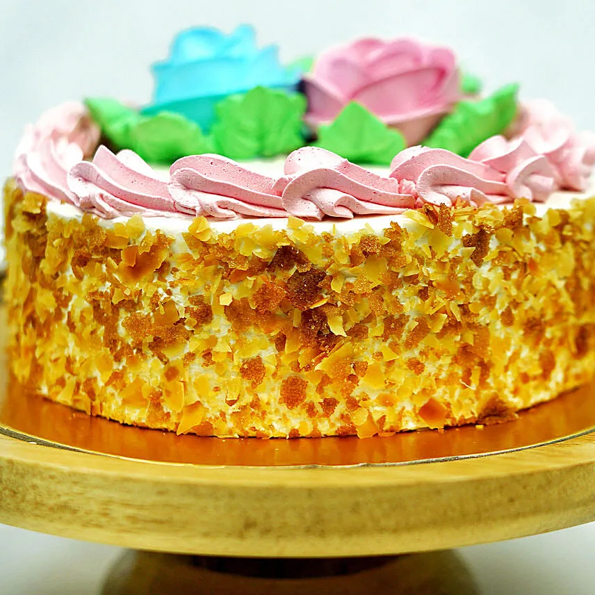 Butter Sponge Cake With Ferrero Rocher