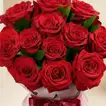 Eternal Romance: Red Rose & Ruscus Bouquet