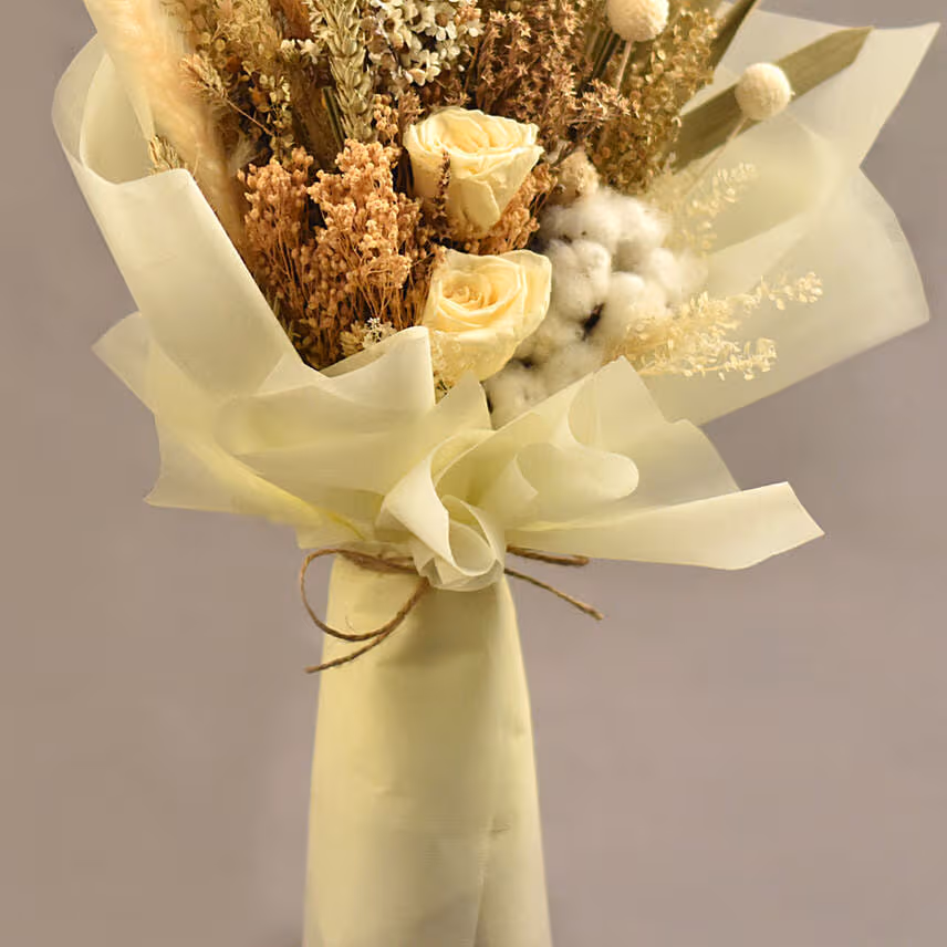 Peaceful Mixed Preserved Flowers Bouquet