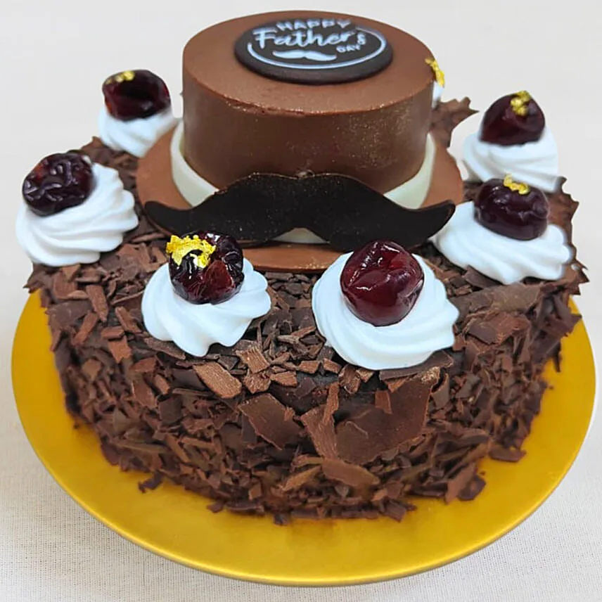 Happy Father's Day Black Forest Cake 6 Inches