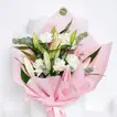 Elegant Mixed Roses and Lilies Bouquet for Mother's Day Celebration