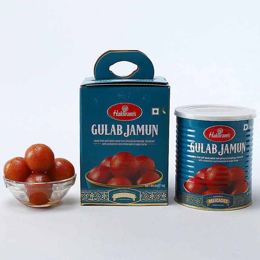 Sneh Elegant Gold Rakhi & Gulab Jamun