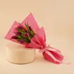Elegant Pink Tulip Bouquet with Deluxe Wrap