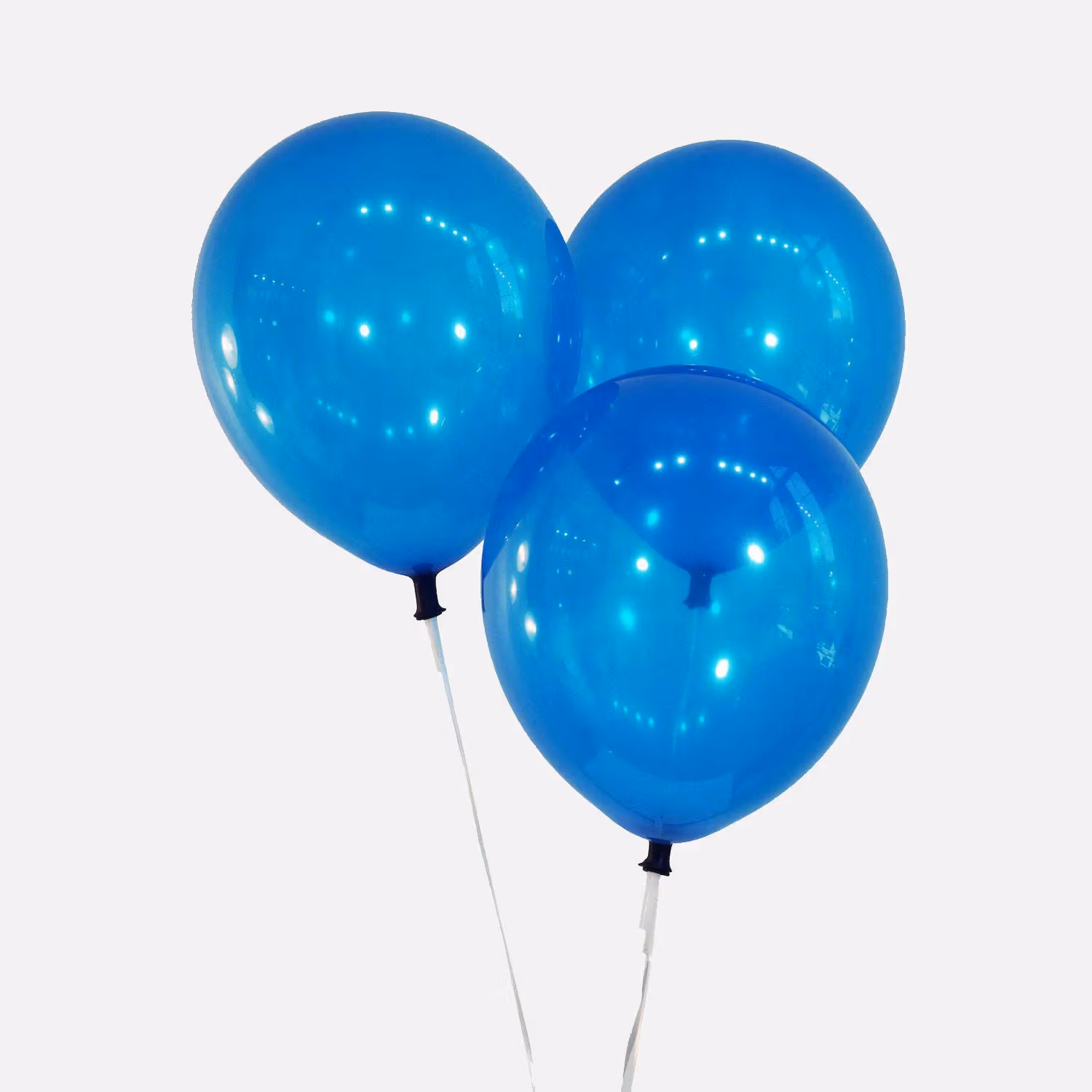 Vibrant Blue Latex Balloons - Set of 3 for Celebrations