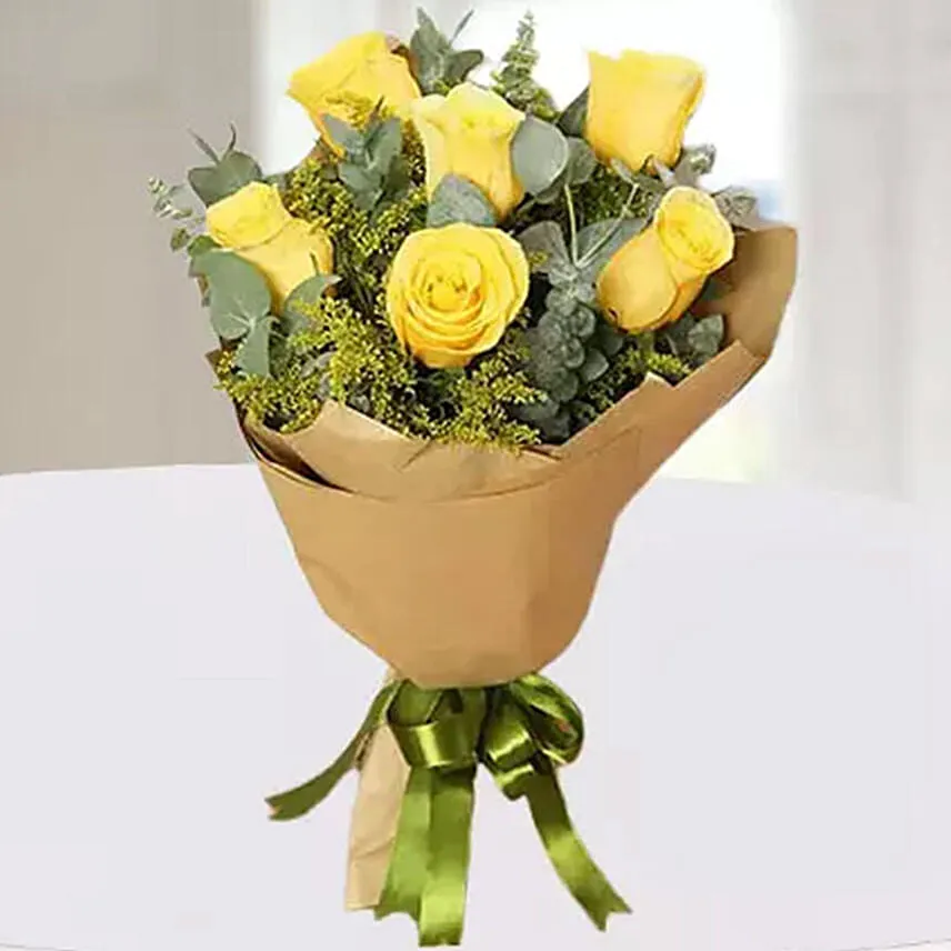 Flowers & Fruits Basket With Bouquet & Champagne
