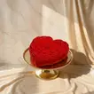 Romantic Bloomed Heart Chocolate Cake