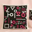 Stylish Geometric 'Life is a Game' Mug and Cushion Bundle