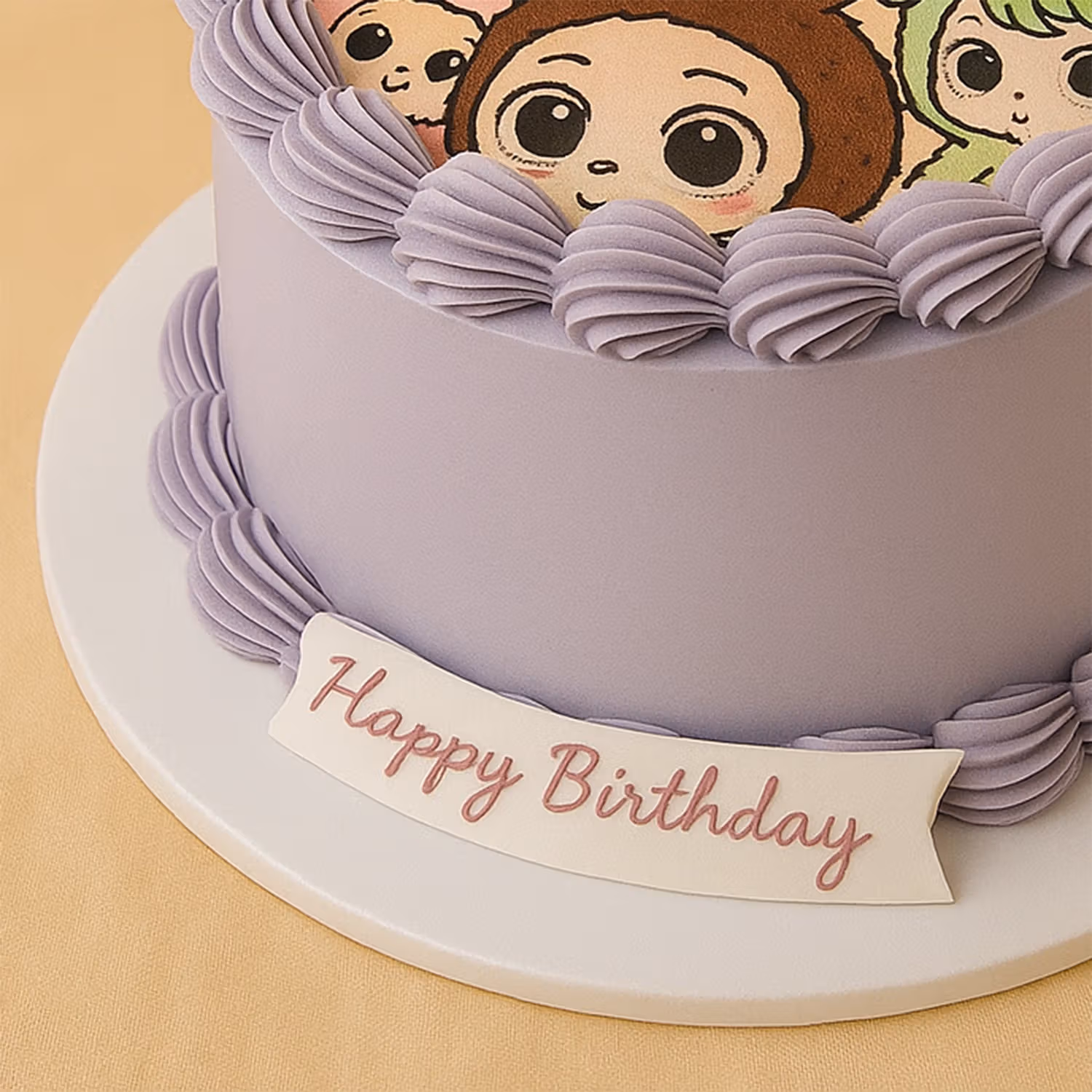 Delicious Red Velvet Labubu Faces cake - Chocolate