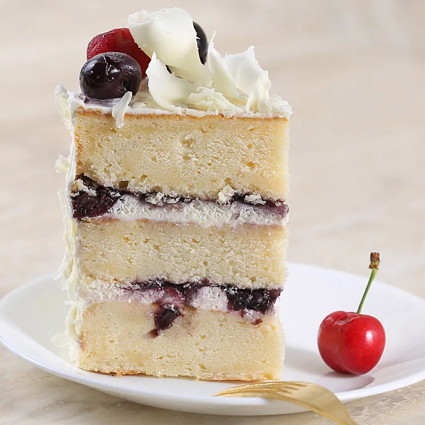 Vegan White Forest Cake- Half Kg