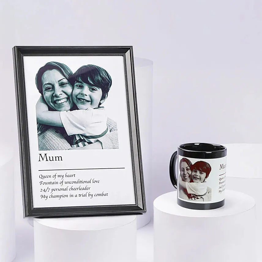 Mummy You are My world frame & Mug