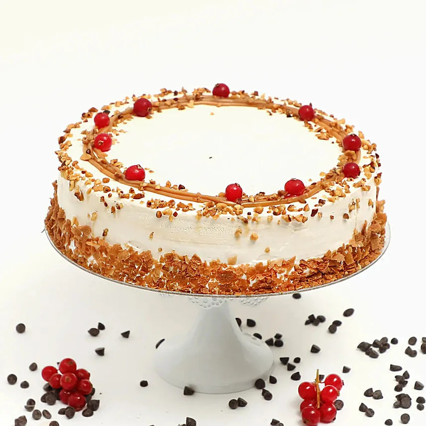 Yummy Butterscotch Eggless Cake 8 Portion