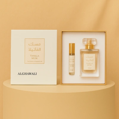 مجموعة عطر الفانيليا المسك - عطر وزيت للجنسين