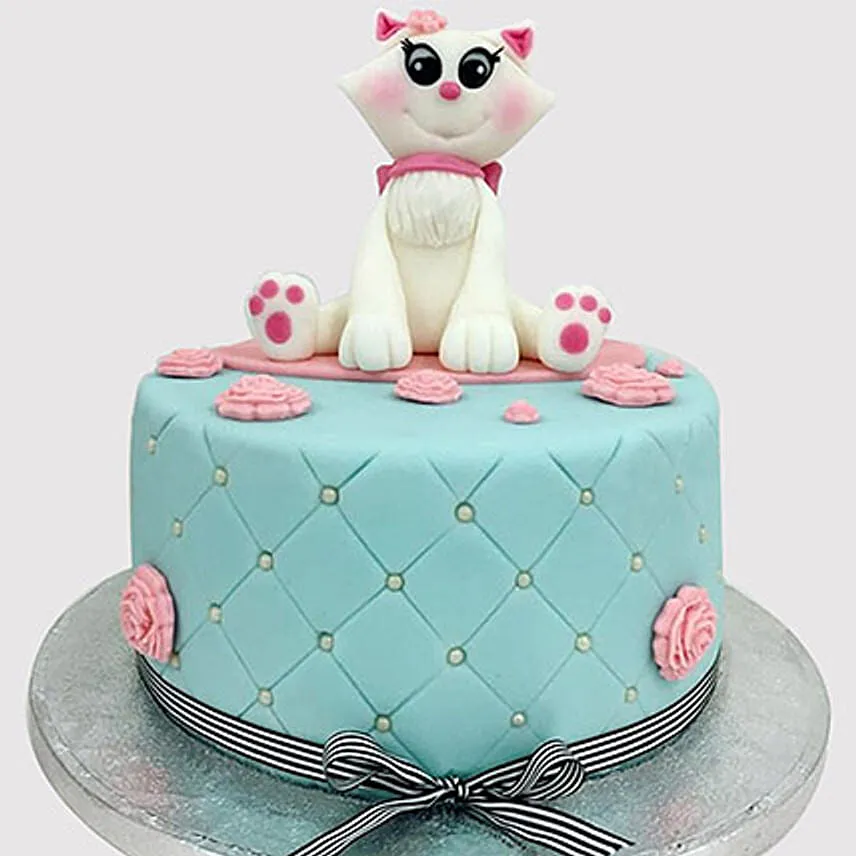 Designer Cat Fondant Cake