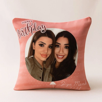 Photo Customized Birthday Cushion