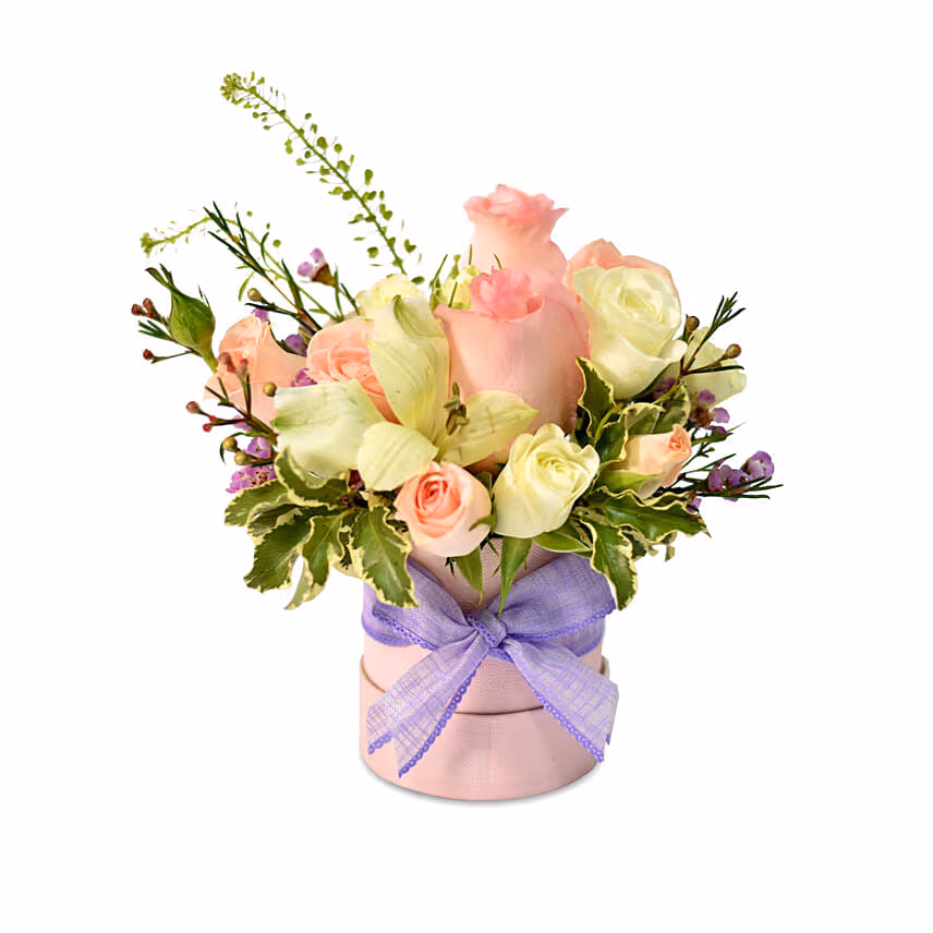 Mesmerising Floral Charm Arrangement with I Love You Balloon Set