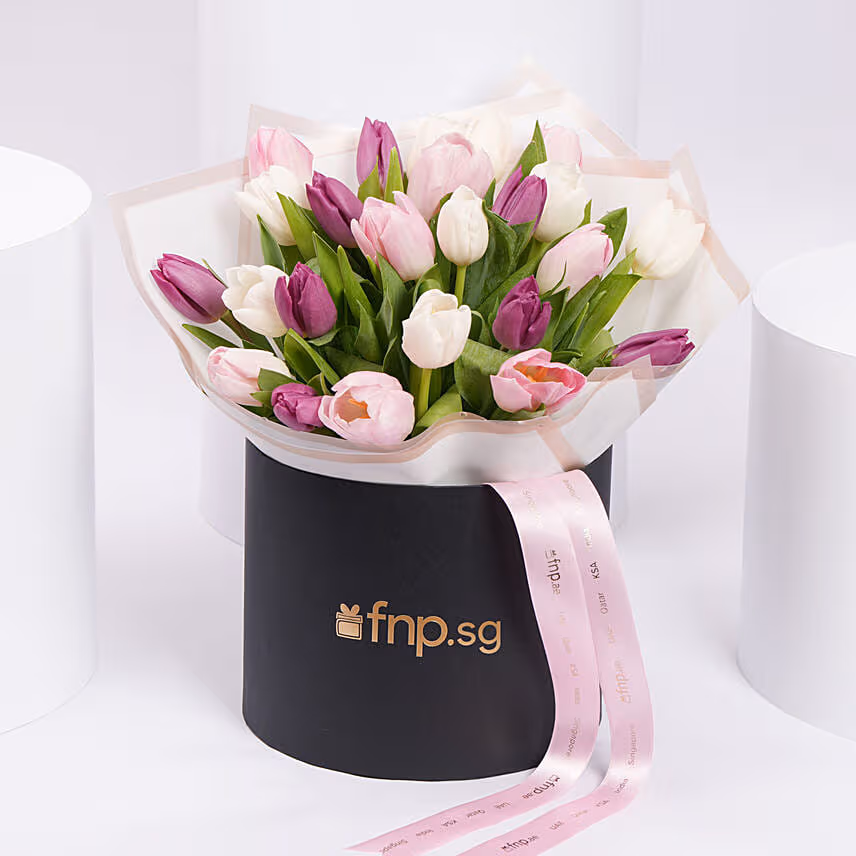Mothers Love Pretty Tulips Box