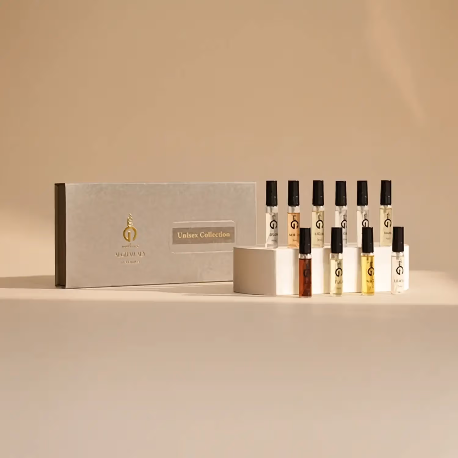 مجموعة عطور الغوالي للجنسين - 10 روائع بعبوات 5 مل