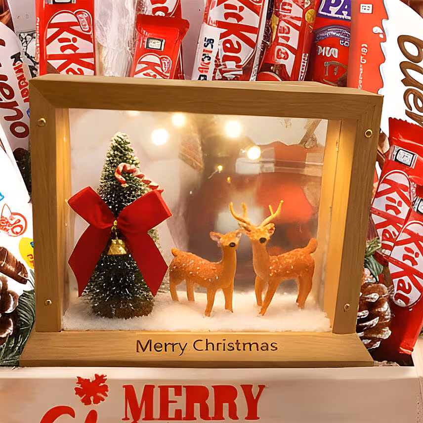 Merry Christmas Chocolates and Santa Tray