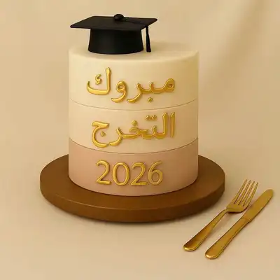 Mabrook Graduation Torte - 2 Kg / Vanilla