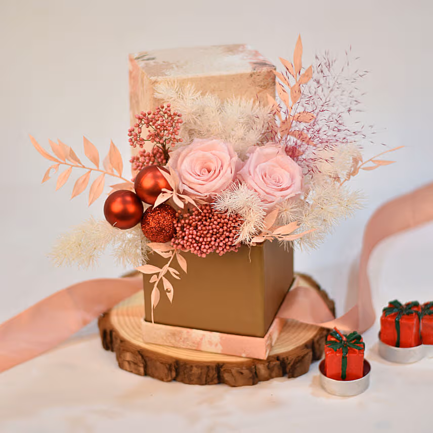 Christmas Preserve Rose Flower
