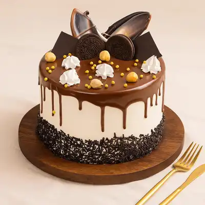 Tempting Oreo Chocolate Cake - 4 Portions