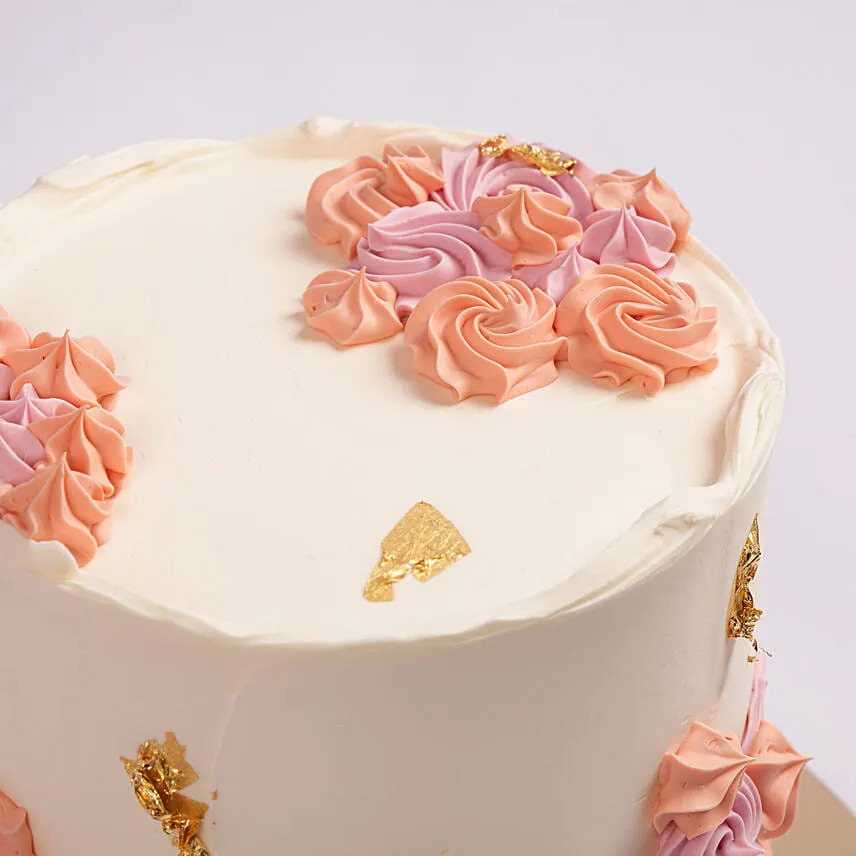 Pastel Elegance Retirement Red Velvet Cake