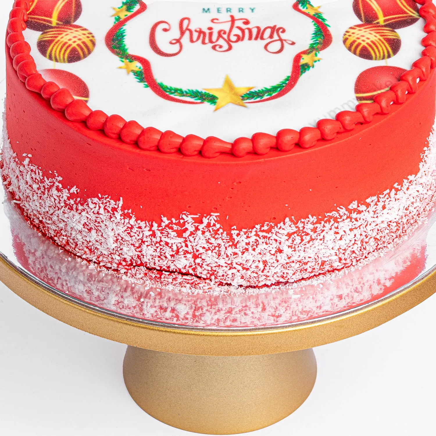 Festive Christmas Red Velvet Cake - 500 Grams of Joy