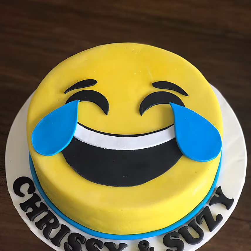 Tears Of Joy Emoji Chocolate Cake