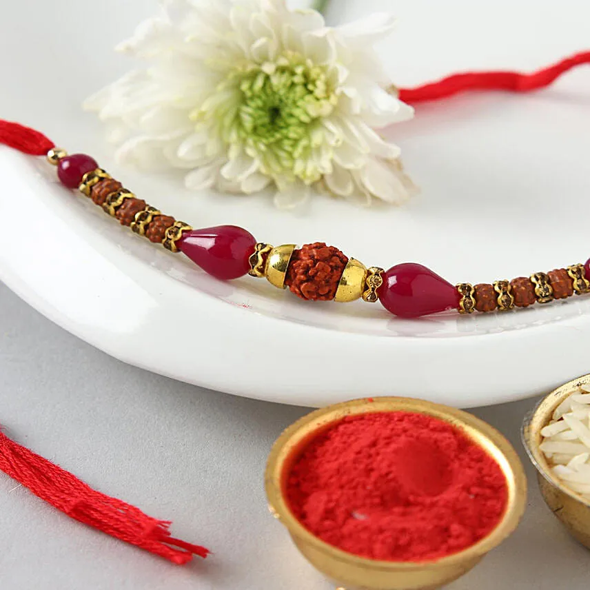 Sneh Elegant Rudraksha Rakhi