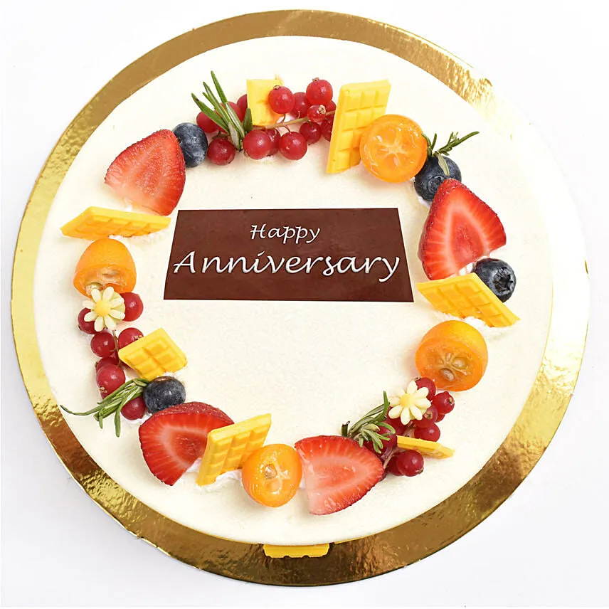 1 Kg Vanilla Berry Cake For Anniversary