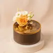 Otantik Home Chocolate Brown Bowl N Rose