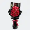 Godiva Mini Royal Box with Red & Scarlet Whisper Bouquet - A Luxurious Gift