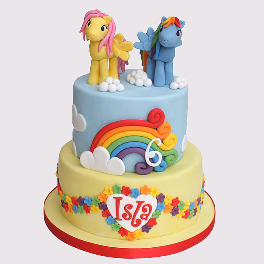 Adorable My Little Pony Theme Cake