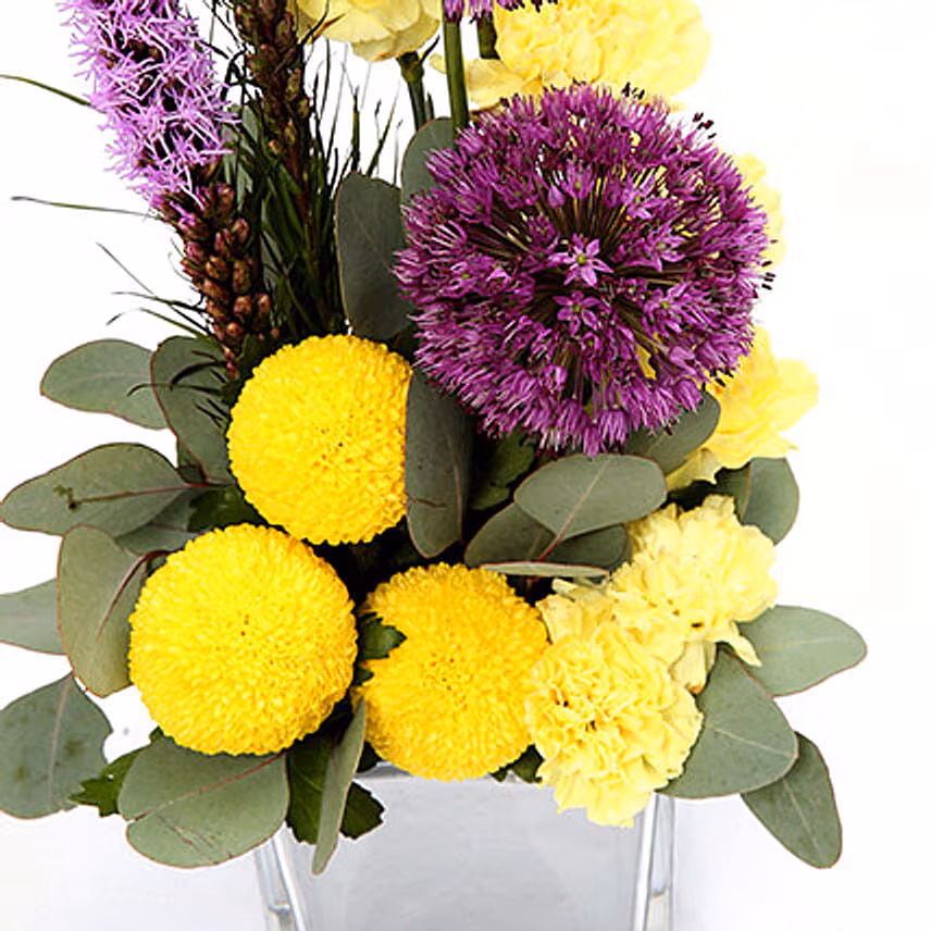 Bright Carnations and Laitris Floral Arrangement