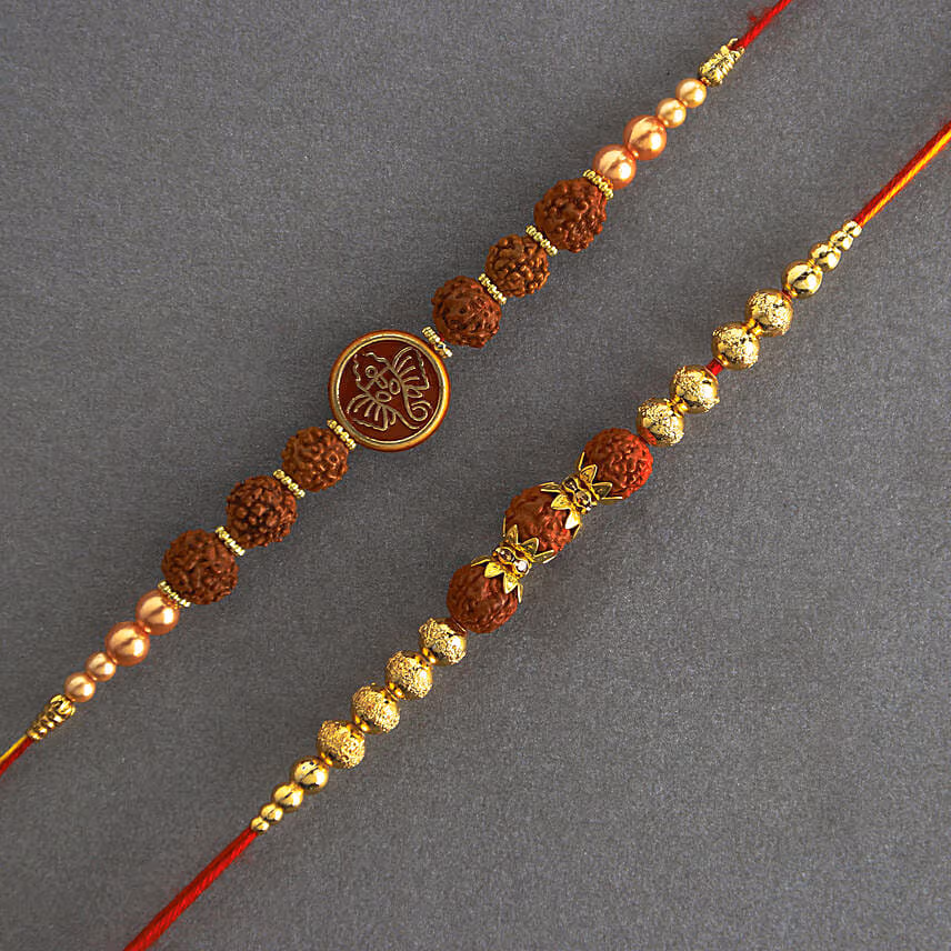 Serene Spirit Rudraksha Rakhi N Gulab Jamun