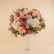 Dream White Hydrangea n Roses Vase
