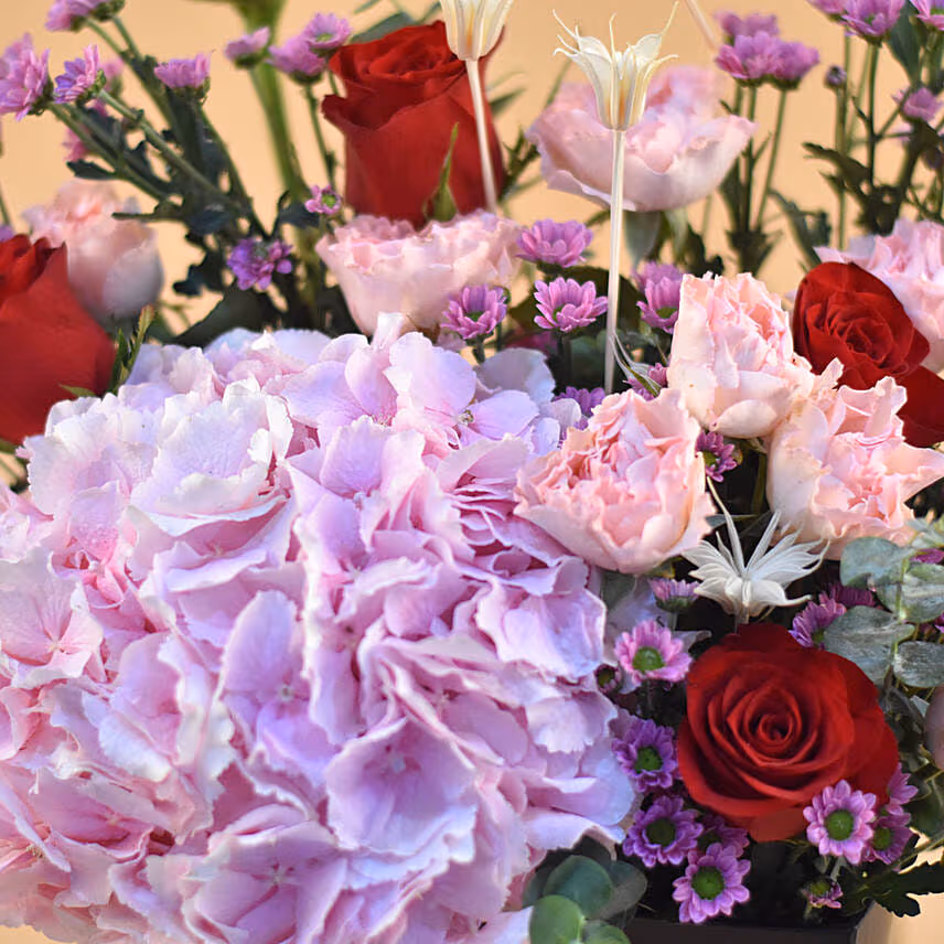 Mixed Flowers & Ferrero Rocher Black Box