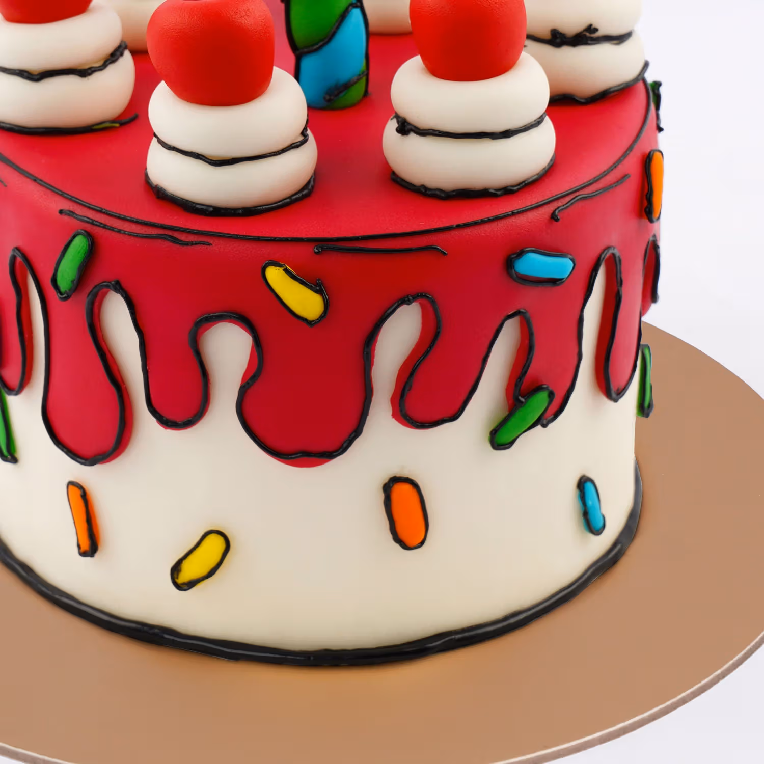 Festive Birthday Candle Cake - Chocolate