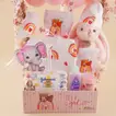 Baby Girl Celebration Hamper with Balloons