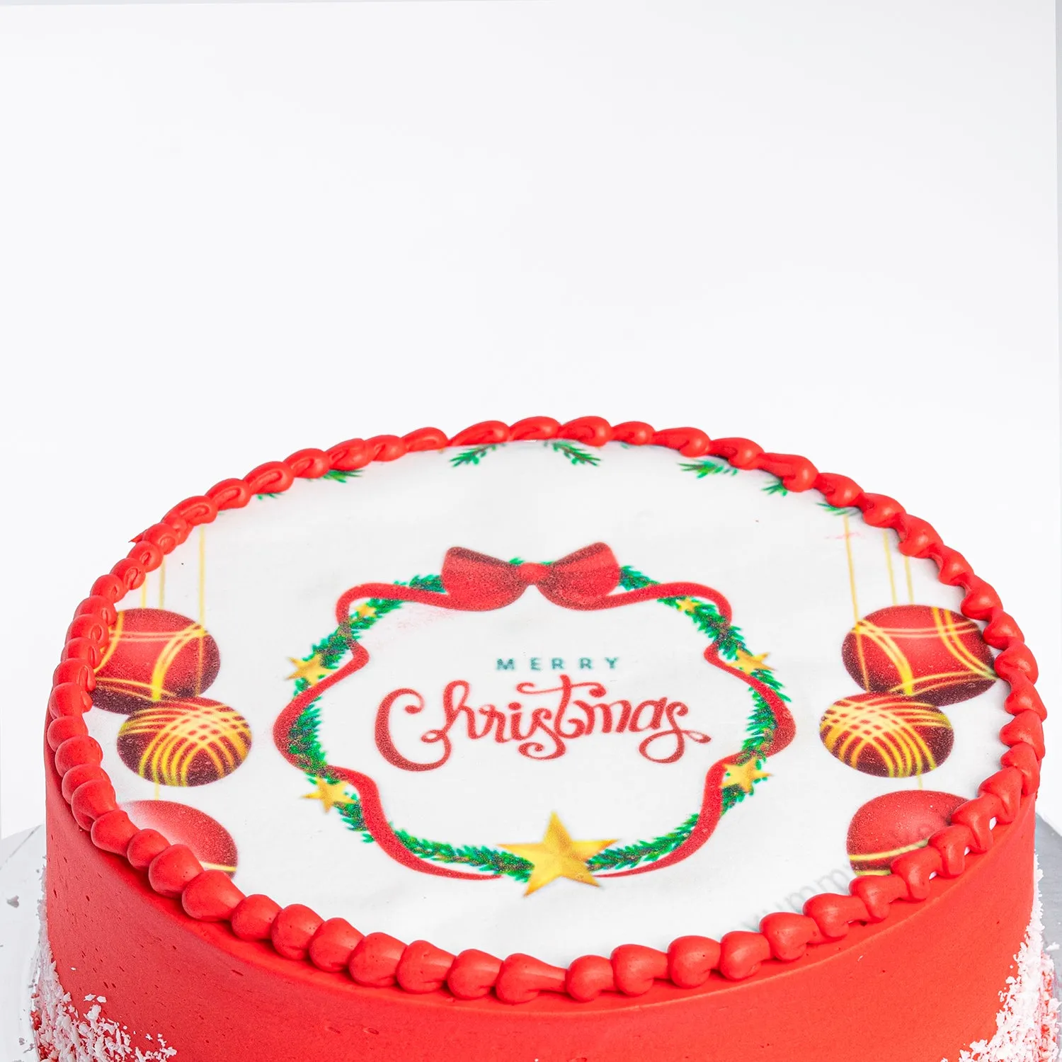 Festive Christmas Red Velvet Cake - 500 Grams of Joy