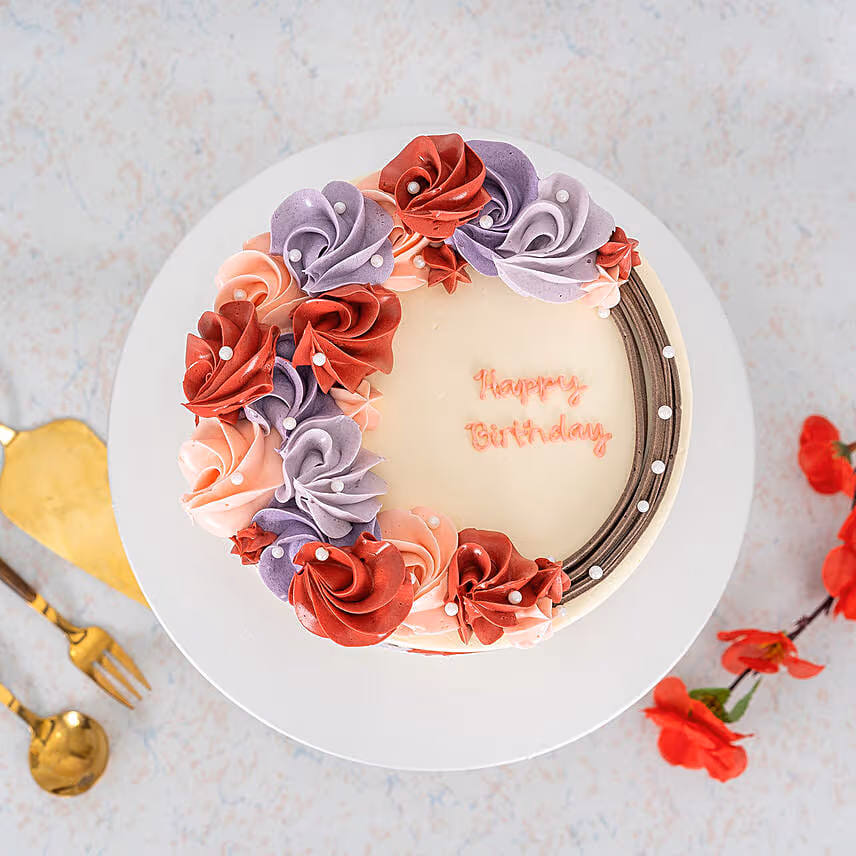 Rosetta Wreath Cake